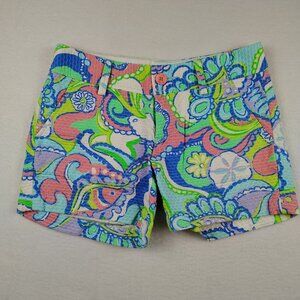 Lilly Pulitzer Callahan Short Conch Republic Textured Sz 00